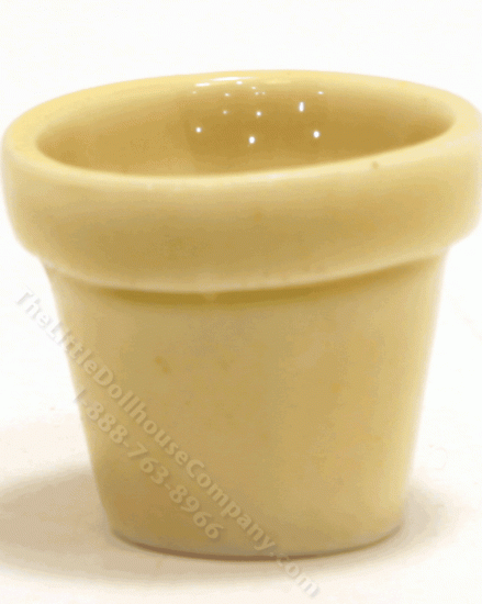 (image for) Miniature Beige Glazed Ceramic Pot