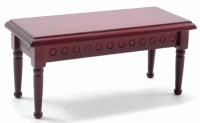 (image for) Dollhouse Miniature Mahogany Coffee Table
