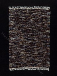 (image for) Miniature Grey Chenille Rug for Dollhouses