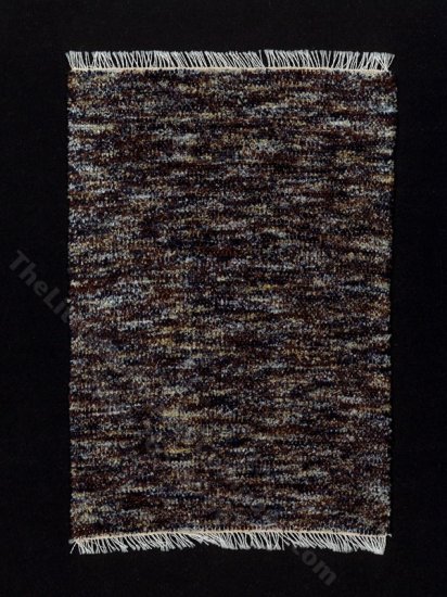 (image for) Miniature Grey Chenille Rug for Dollhouses