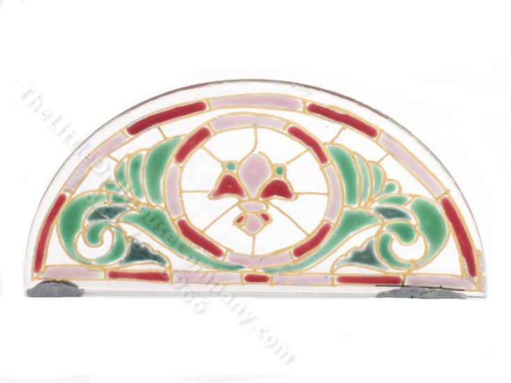 (image for) Dollhouse Scale Model Painted Stained Glass Window