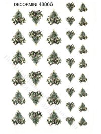 (image for) Miniature Christmas Decals for Dollhouses