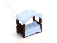 (image for) 1/144" Canopy Bed - Blue and Brown