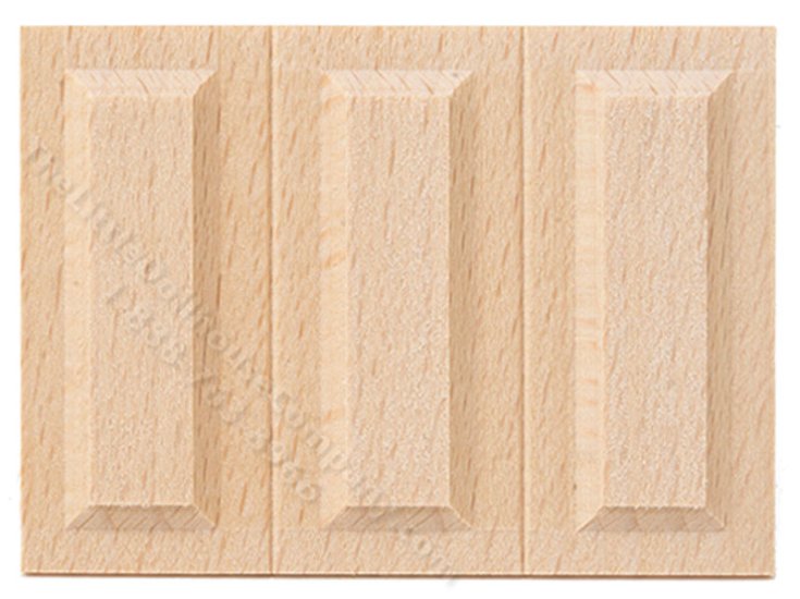 (image for) Package of Triple Wooden Wainscot Panel