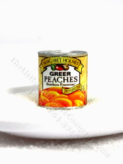 (image for) Dollhouse Scale Model Can of Greer Peaches
