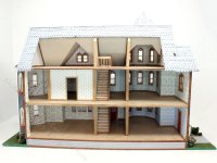 (image for) 1:48 Scale St Beckham Victorian Gothic Assembled Dollhouse