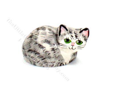(image for) Hand Painted Cat Figure for Dollhouses