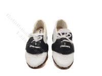 (image for) Miniature Leather Mens Golf Shoes by Judith Blondell for Dollhouses