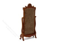(image for) Miniature Victorian Cheval Mirror for Dollhouses