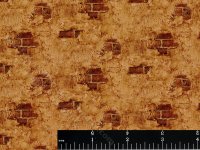 (image for) Brown Stuccoed Brick Miniature Wallpaper for Dollhouses
