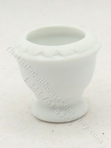 (image for) Miniature White Bisque Pottery Urn
