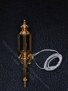(image for) Miniature Brass Coach Lamp for Dollhouses