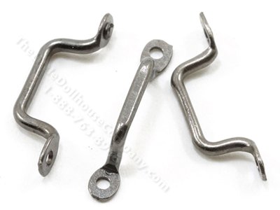 (image for) Pewter Window Handle Pulls for Dollhouses, 6/pkg.