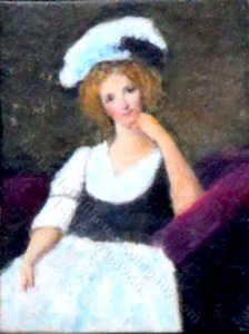 (image for) Miniature Bored Maid Painting by Larry Morganti