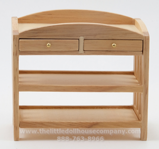 (image for) Miniature Changing Table, Slatted, Oak