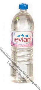 (image for) Dollhouse Scale Evian Bottled Water