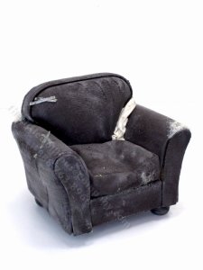 (image for) Miniature Worn Out Upohlstered Armchair