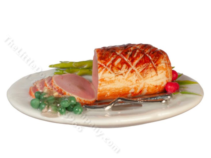 (image for) Miniature Ham on a Plate