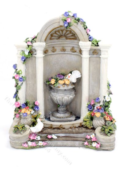 (image for) Miniature Flowering Grotto for Dollhouses