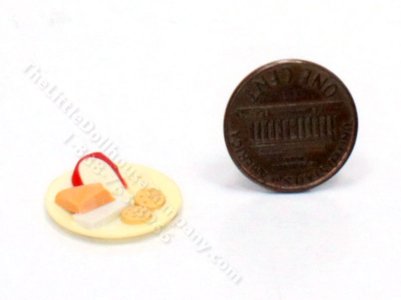 (image for) Miniature Plate of Cheese and Crackers by Sylvia Clarke