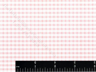 (image for) Pink Plaid Miniature Wallpaper for Dollhouses