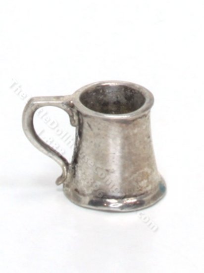 (image for) Miniature Sterling Silver Tankard w/ Curved Handle by Don Henry