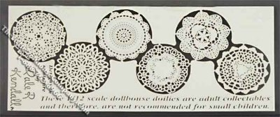 (image for) Miniature Round Doilies by Jeannetta Kendall for Dollhouses