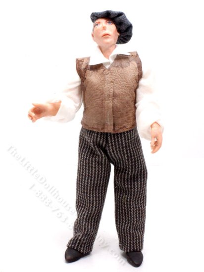 (image for) Miniature Worker Man for Dollhouses