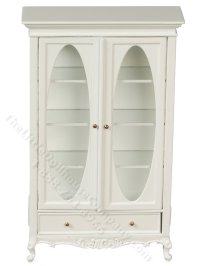 (image for) Miniature American Victorian Display Cabinet - White