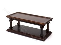 (image for) Miniature Walnut Coffee Table for Dollhouses