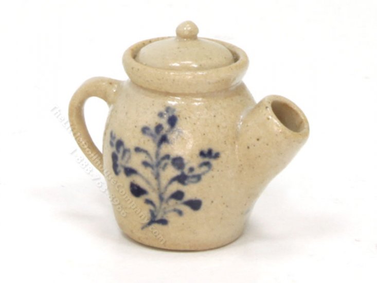 (image for) Miniature Floral Stoneware Batter Jug by Jane Graber