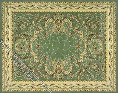 (image for) Dollhouse Scale Model Large Sized French Style Rug