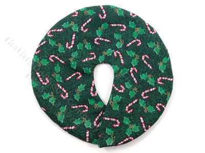 (image for) Miniature Candy Cane Tree Skirt for Dollhouses