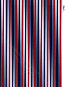 (image for) Burgudy and Navy Stripe Pattern Wallpaper for Dollhouses