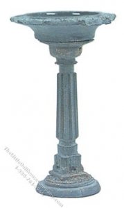 (image for) Miniature Medium Bird Bath with Water for Dollhouses