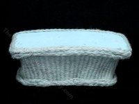 (image for) Miniature Blue Wicker Coffee Table for Dollhouses