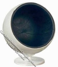 (image for) Miniature Retro Ball Chair for Dollhouses