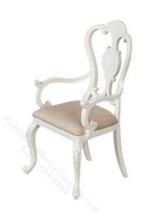 (image for) Miniature American Victorian Carver Chair - White