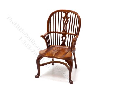 (image for) Miniature 1724 Walnut Windsor Chair for Dollhouses