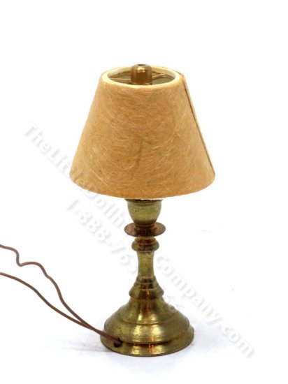 (image for) Miniature 12v Table Lamp for Dollhouses - Tan