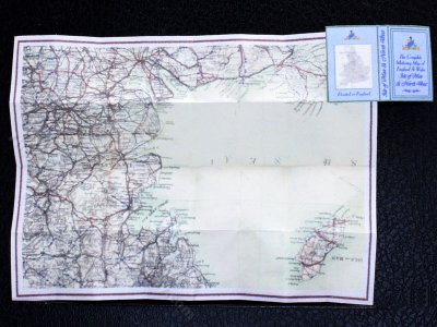 (image for) Miniature Map of Isle of Man & North West England for Dollhouses