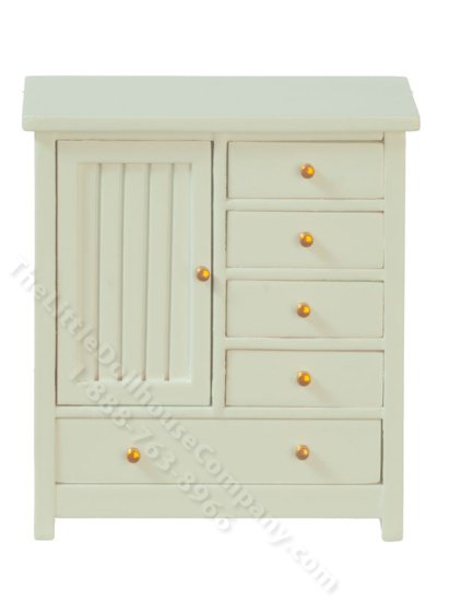 (image for) Miniature Child's Wardrobe for Dollhouses - Blue