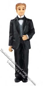 (image for) 1/12 Scale Groom Resin Doll for Dollhouses