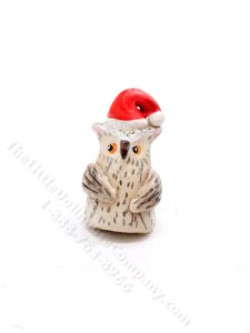 (image for) Miniature Chirstmas Owl for Dollhouses