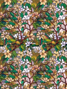 (image for) 1/2" Flower Branches "Stained Glass" Sheets for Dollhouses
