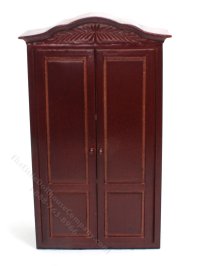 (image for) Miniature AS IS Flat Bottomed Mahogany Armoire
