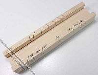(image for) Eight Inch Long Maple Miter Box for Dollhouse & Miniature Work