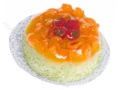 (image for) Miniature Green Cake for Dollhouses