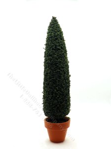 (image for) Miniature 8.75" Conical Topiary in Terracotta Pot for Dollhouses