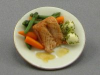 (image for) Dollhouse Scale Model Dinner Plate